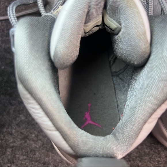 Nike Air Jordan 12 Retro Wolf Grey Vivid Pink 510815-029 GS Sz 5Y - Picture 12 of 13
